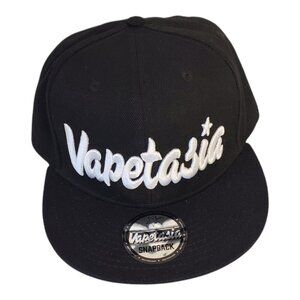 NEW VAPETASIA Black & White Snapback Cap Hat